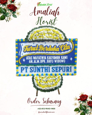 Papan Bunga Duka di Mori Utara