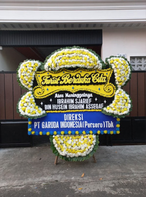 Papan Bunga Duka di Mori Utara