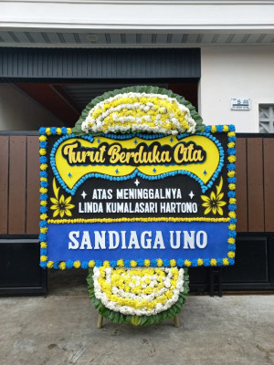 Papan Bunga Duka di Mori Utara
